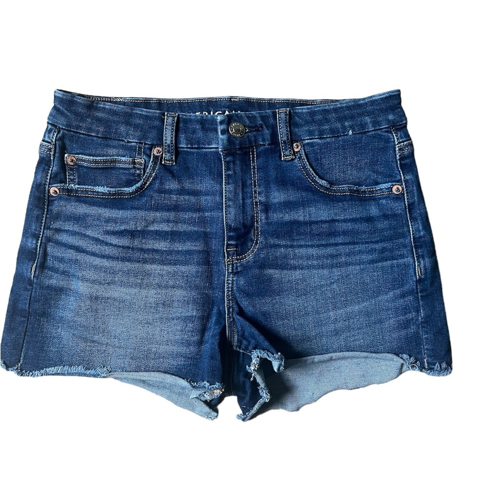 American eagle next level stretch curvy high rise shortie shorts